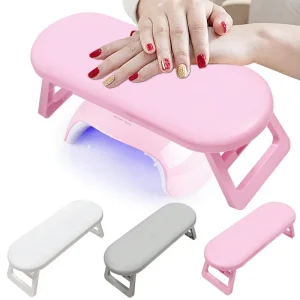 Nail Art Portable Hand Pillow for Nail Art Arm Rest Manicure Table Foldable Plastic Wrist Support Nail Tools for Salon