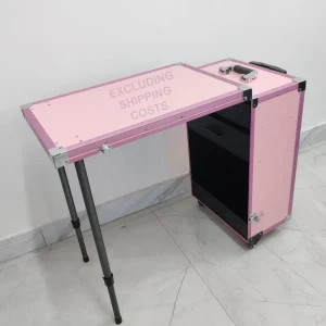 Nail Art Travel Train Case Rolling Manicure Desk