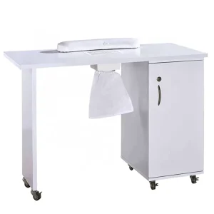 Nail Bar Salon Nail Supplies New Wood Manicure Table With Drawer Custom Color Nail Manicure Table SP 7020