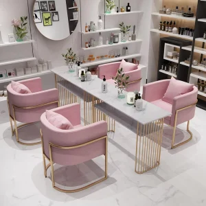 Nail Salon Furniture Set Manicure Nail Table and Chair Set Nails Table Salon Manicure Furniture