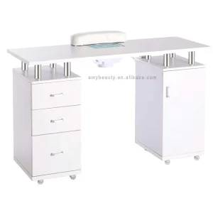 Nail Salon Table Manicure Table Nail Desk Black and White Nail Table