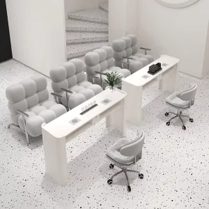 Nail Table Salon Nail Furniture with Dust Collector Professional Nail Table with air Vent Manicure Table
