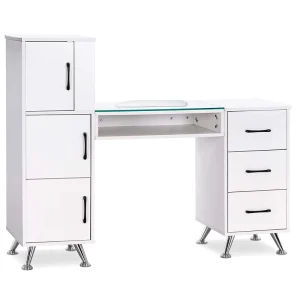 Nails Table Salon Manicure Furniture Simple Nail Table with Vacuum