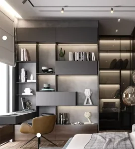 Natural Wood Grain Bookshelf 6 Tier Tall Book Shelf Storage Wood Shelves Large Bookcases Study Room Living Room Office