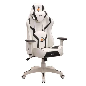 Neutral Office Chair Grey White Breathable Mesh Work From Home