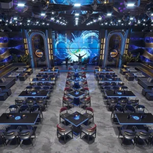 New Arrival Bar Furniture Bar Stool Led Luminous Bar Tables and Chair Lounge Restaurant Bar Glowing Table for Night Club