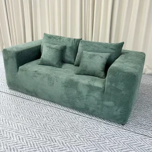 New Arrival Extendable Square Upholstered Sofa Set with Vacuum Packaging for Warehouse Villa Living Rooms
