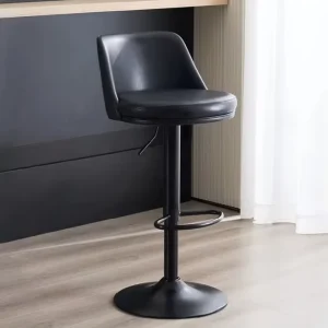 New Arrival Light Luxury Stainless Steel Bar Chair Modern Iron Bar Stool for Office Phone Booth