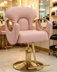 New Arrival Modern Luxury Gold Barber Chair Heavy Duty Hairdresser Styling Chair for Beauty Salon