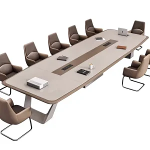 New Baking Paint Conference Table Long Table Large Medium Office Simple Modern Commercial Bamboo Meeting Room Training Table