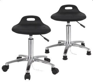 New COSMOLab Industrial Hospital Stainless Steel Laboratory Chairs Mobile Anti static ESD Seat School Lab Stools Acid Alkali
