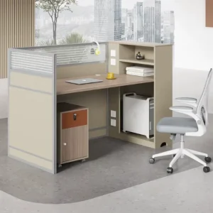 New Customizable Modern Orange Office Workstations Company Staff Desks Single Seater