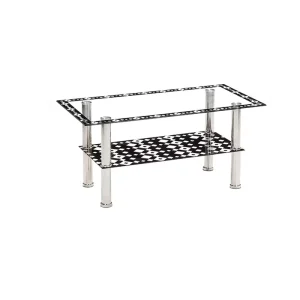 New Customization Modern High End Simple Home Furniture Dining Table Coffee Tea Centre Glass Coffee Table
