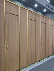 New Design Aluminum HPL Board Toilet Cubicle Partition Fittings