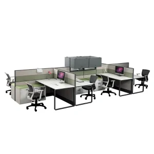 New Design Customized Modern Steel Metal Tile Partition Office Workstation Cubicle Convertible Feature for Commercial Use