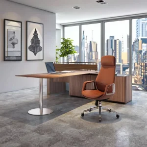 New Design Headrest Adjustable Swivel Office Chair with Lumbar Back Support Luxury Office Leather Chair