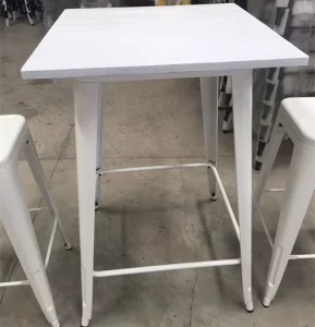 New Design Industrial Wood Top High Bar Tables