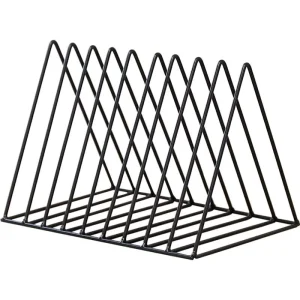New Design Iron Triangle Shelf Creative Office Desktop Magazine Storage Rack Metal Book and Newspaper Shelf