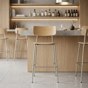 New Design Modern Durable Metal Bentwood Commercial Bar Chair Stool for Hotel or Restaurant or Home Use