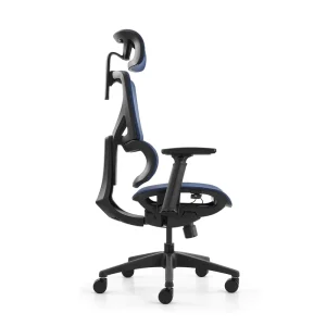 New Design Modern Office Swivel Chair High Back Navy Blue Mesh Ergonomic Executive Office Chair With Headrest