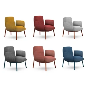 New Design Modular Fabric Back Modern Luxury Sofa Arm Reclining Lazy Leisure Sofa Chair Living Room Hotel Mall Steel Frame