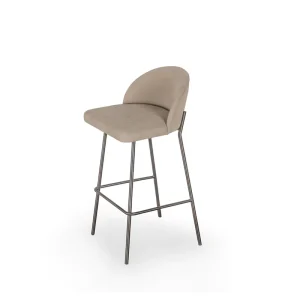New Design Nordic Modern Bar Chair for Home & Hotel Use Steady Stainless Steel Frame Dining Bar Stool for High Tables