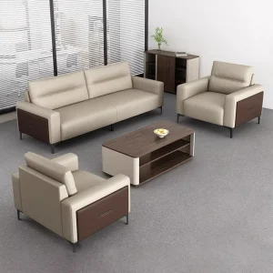 New Design Office Furniture PU Leather Customization Sofa Set Office Boss Sofas