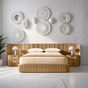 New Design Panel Bed Shelter Bed Bedroom Furniture Set Indoor Furniture Sets Living Room Decor Fabric Leather Nightstand Hotel