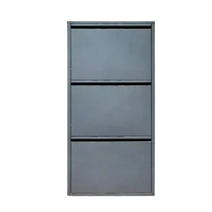New Design Rotating Outdoor Modern Elegant Metal 3 Layers Simple Shoe Cabinet