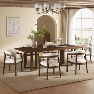 New Design Simple Style Table and Chair Set Durable Wooden for Kitchen Restaurant Coffee Shop Dessert Shop
