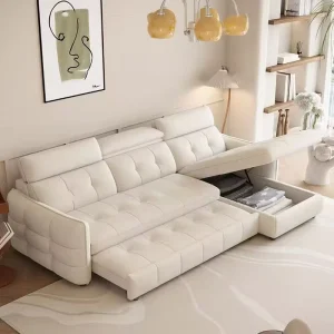 New Designer Luxury Modern Sofa Bed L Shape Pull Out Sofa Come Bed Home Simple Couch with Storage for Living Room Furniture