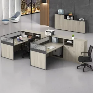 New Durable Adjustable Modern Office Set C Shape Wooden Cubicle Desk Panel for Private Workstation or Furniture