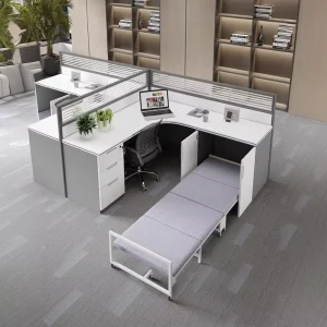 New Durable Modern Modular Wood Office Workstation Cubicle Frame with Desk Partition