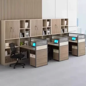 New Durable Modern Modular Wooden Office Table Staff Desk Cubicle Workstation Office Furniture Set Office Partition Table Chair