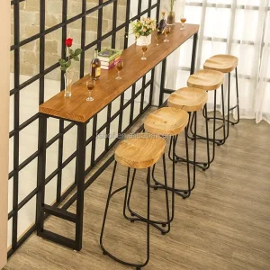 New Fashion Cafe Furniture High Top bar Tables and Chairs Tall bar Table and Chairs R1769
