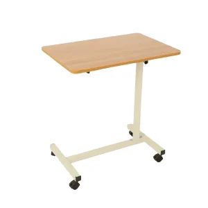 New Hospital Height Adjustable Patient Food Table ABS Easy Economic Movable Over Bed Table Metal Hospital Bed Table