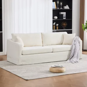 New Hotel Use Solid Wooden Frame Chenille Cover Sofa Bed Custom Color L Shaped 3 Seater Living Room Sofa