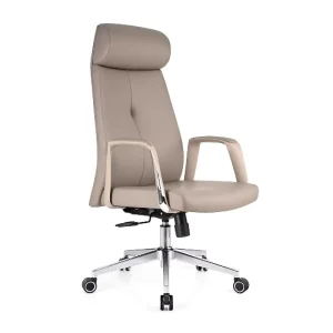 New Luxury Ergonomic Executive Office Chair Competitive Price Swivel Modern Design Chrome Base Adjustable Height for Home Office