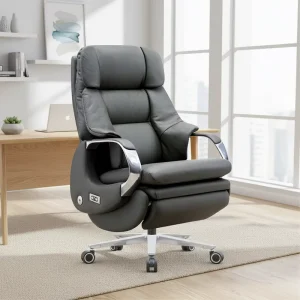 New Luxury Factory Price Leather Ergonomic Boss Office Leather Chairs and Lounge Chairs