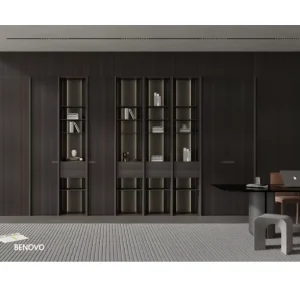 New Luxury Modern Wall Bookshelf Live Room Designing Wooden Bookcase