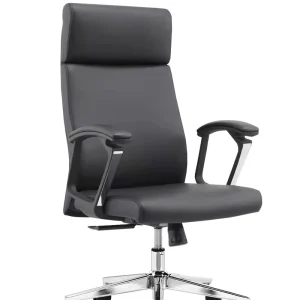 New Materials High Back PU Leather Modern Design Executive Swivel Office Chair with Height Adjustable Armrest