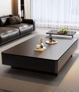 New Model Minimalist-Style Coffee Table and TV Cabinet Set for Small Living Rooms and Bedrooms Floor-Standing Tea Table Drawers
