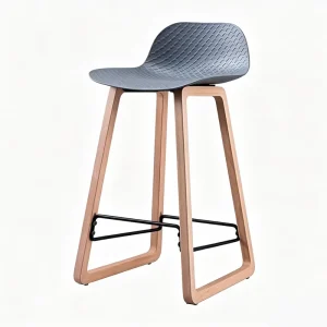 New Model Modern Hardwood Bar Stool with Customized Color for Commercial Use in Restaurants Cafes Hotels & Reception