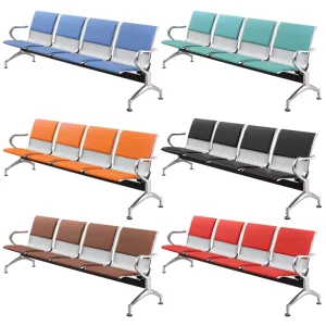 New Model Stainless Steel 3 Seater Airport Waiting Chair Tandem Seating for Waiting Room Chair Used in Hospital