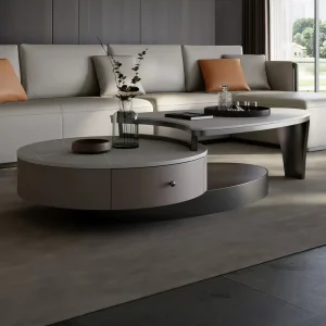 New Modern Minimalist Light Luxury Rock Slab Designer Creative Irregular Coffee Table for Living Room