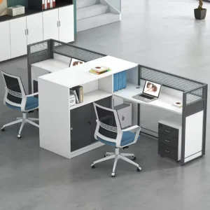 New Modern Office Cubicles Work Station Desk Office Furniture Staff Desk Wooden Workstation