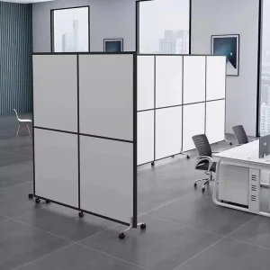 New Modern Office Furniture Movable Wheels High Wall Cubicles Divider Workstation Partition for Office