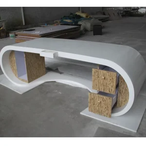 New Modern Office Furnitures Office Desk White Google Desk Solid Surface Computer Desks