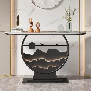 New Nordic Style Luminous Light Modern Simple Home Entrance Aisle Wall Leaning End View Table Home Furniture