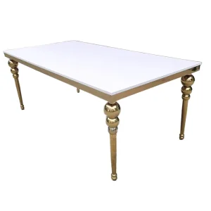 New Rectangular Restaurant Outdoor Tables and Chairs Dining Table for Wedding Event Rentals